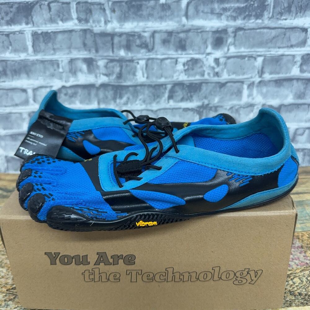 Vibram Five Fingers KSO Evo Blue Black Mens Size EU 41 / US 8.5 - 9 New